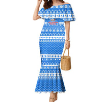 Christmas Stalker Bulldog Mermaid Dress Xmas Holiday Patterns - Wonder Print Shop