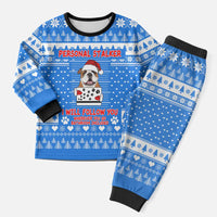 Christmas Stalker Bulldog Christmas Pajama Set Xmas Holiday Patterns - Wonder Print Shop