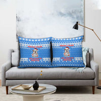 Christmas Stalker Bulldog Pillow Cover Xmas Holiday Patterns - Wonder Print Shop