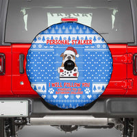 Christmas Stalker Bulldog Spare Tire Cover Xmas Holiday Patterns - Wonder Print Shop