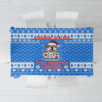 Christmas Stalker Bulldog Tablecloth Xmas Holiday Patterns - Wonder Print Shop