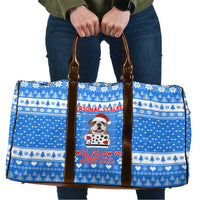 Christmas Stalker Bulldog Travel Bag Xmas Holiday Patterns - Wonder Print Shop