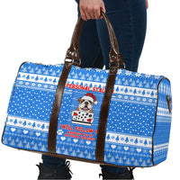 Christmas Stalker Bulldog Travel Bag Xmas Holiday Patterns - Wonder Print Shop