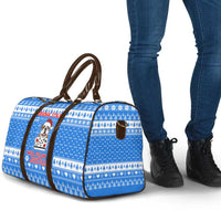 Christmas Stalker Bulldog Travel Bag Xmas Holiday Patterns - Wonder Print Shop
