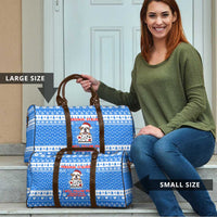 Christmas Stalker Bulldog Travel Bag Xmas Holiday Patterns - Wonder Print Shop