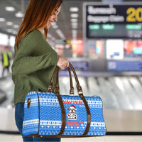 Christmas Stalker Bulldog Travel Bag Xmas Holiday Patterns - Wonder Print Shop