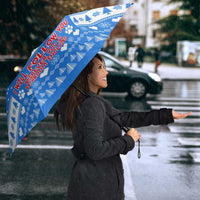 Christmas Stalker Bulldog Umbrella Xmas Holiday Patterns - Wonder Print Shop