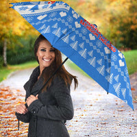 Christmas Stalker Bulldog Umbrella Xmas Holiday Patterns - Wonder Print Shop