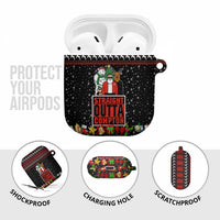 Christmas Straight Outta Gangsta Claus AirPods Case Xmas Holiday Patterns - Wonder Print Shop