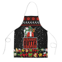 Christmas Straight Outta Gangsta Claus Apron Xmas Holiday Patterns - Wonder Print Shop
