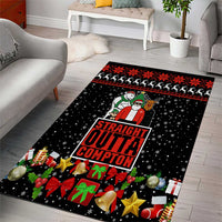 Christmas Straight Outta Gangsta Claus Area Rug Xmas Holiday Patterns - Wonder Print Shop
