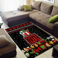 Christmas Straight Outta Gangsta Claus Area Rug Xmas Holiday Patterns - Wonder Print Shop
