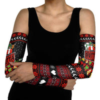 Christmas Straight Outta Gangsta Claus Arm Sleeves Xmas Holiday Patterns - Wonder Print Shop