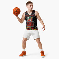 Christmas Straight Outta Gangsta Claus Basketball Jersey Xmas Holiday Patterns - Wonder Print Shop