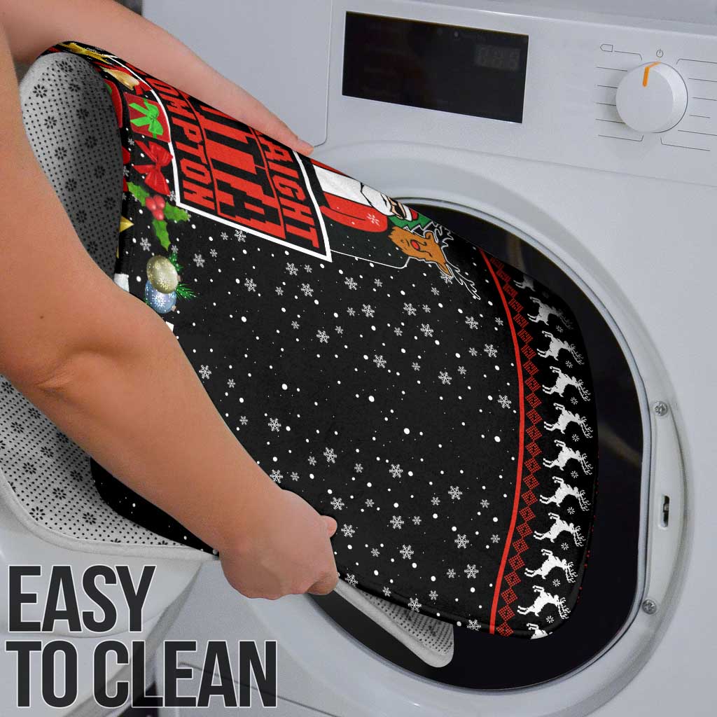 Christmas Straight Outta Gangsta Claus Bathroom Set Xmas Holiday Patterns - Wonder Print Shop