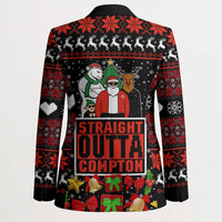Christmas Straight Outta Gangsta Claus Blazer Xmas Holiday Patterns - Wonder Print Shop