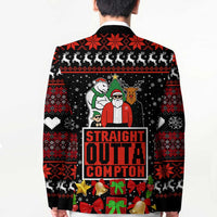 Christmas Straight Outta Gangsta Claus Blazer Xmas Holiday Patterns - Wonder Print Shop