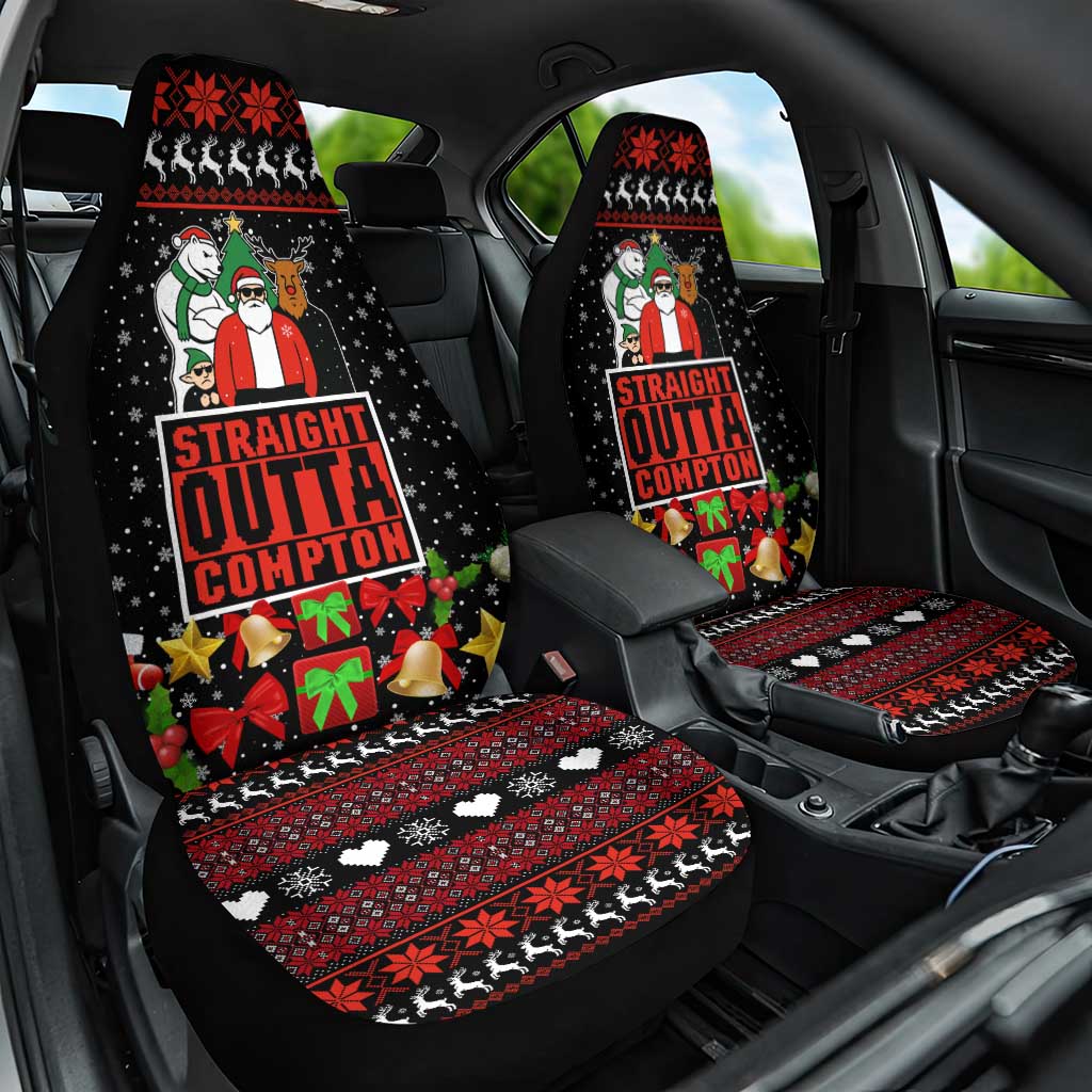 Christmas Straight Outta Gangsta Claus Car Seat Cover Xmas Holiday Patterns - Wonder Print Shop