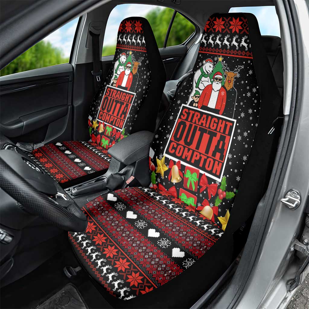 Christmas Straight Outta Gangsta Claus Car Seat Cover Xmas Holiday Patterns - Wonder Print Shop