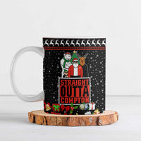 Christmas Straight Outta Gangsta Claus Ceramic Mug Xmas Holiday Patterns - Wonder Print Shop