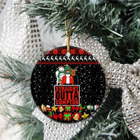 Christmas Straight Outta Gangsta Claus Ceramic Ornament Xmas Holiday Patterns - Wonder Print Shop