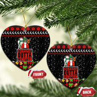 Christmas Straight Outta Gangsta Claus Ceramic Ornament Xmas Holiday Patterns - Wonder Print Shop