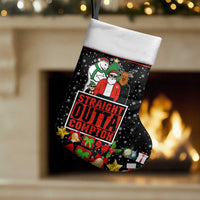 Christmas Straight Outta Gangsta Claus Christmas Stocking Xmas Holiday Patterns - Wonder Print Shop