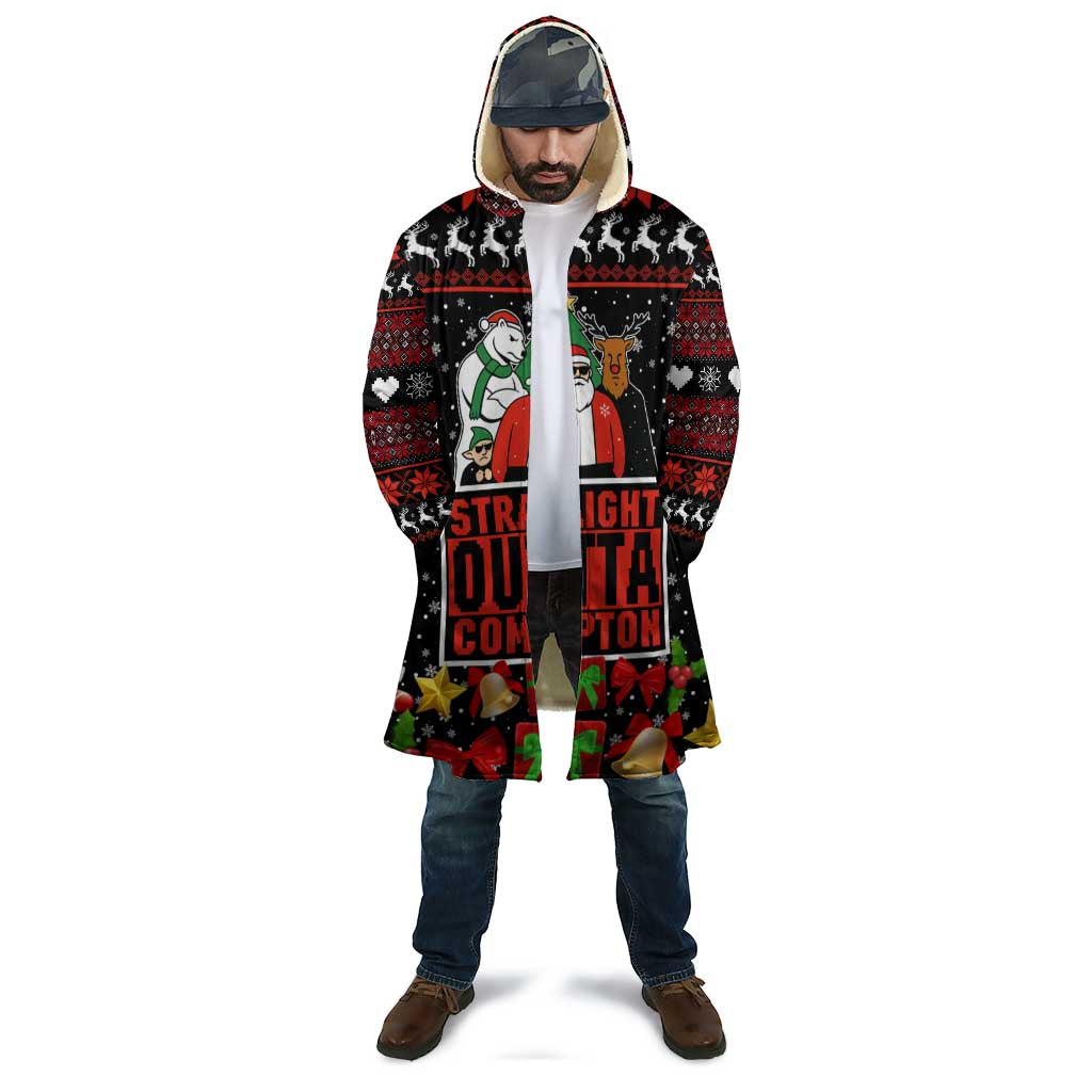 Christmas Straight Outta Gangsta Claus Cloak Xmas Holiday Patterns - Wonder Print Shop