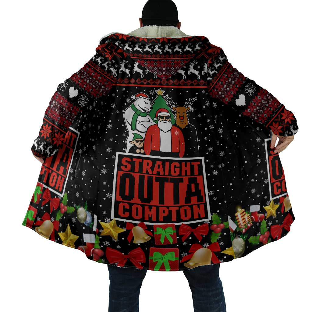 Christmas Straight Outta Gangsta Claus Cloak Xmas Holiday Patterns - Wonder Print Shop