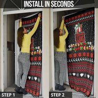 Christmas Straight Outta Gangsta Claus Door Cover Xmas Holiday Patterns - Wonder Print Shop
