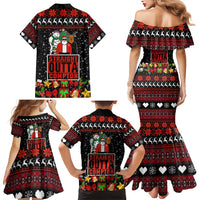 Christmas Straight Outta Gangsta Claus Family Matching Mermaid Dress and Hawaiian Shirt Xmas Holiday Patterns - Wonder Print Shop