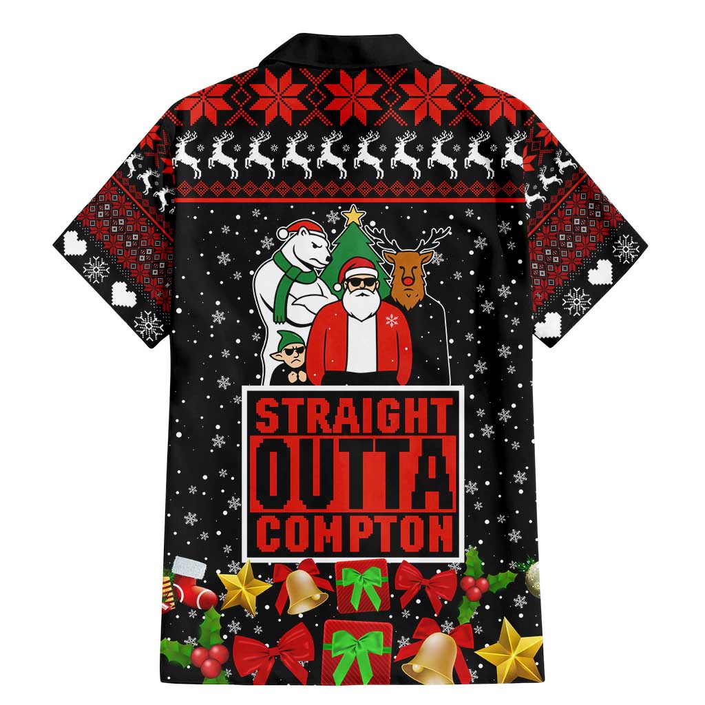 Christmas Straight Outta Gangsta Claus Family Matching Mermaid Dress and Hawaiian Shirt Xmas Holiday Patterns - Wonder Print Shop