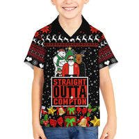 Christmas Straight Outta Gangsta Claus Family Matching Puletasi and Hawaiian Shirt Xmas Holiday Patterns - Wonder Print Shop
