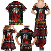Christmas Straight Outta Gangsta Claus Family Matching Summer Maxi Dress and Hawaiian Shirt Xmas Holiday Patterns - Wonder Print Shop