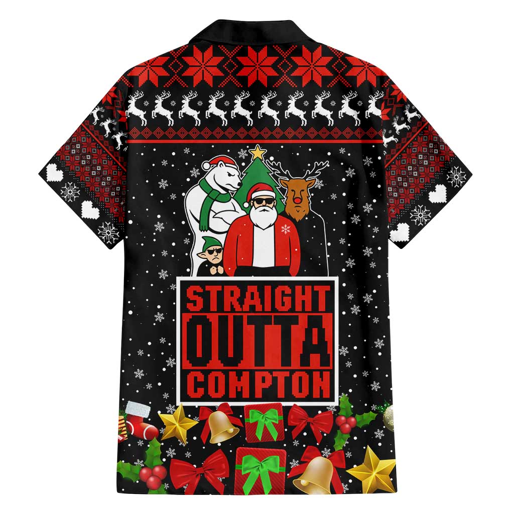 Christmas Straight Outta Gangsta Claus Family Matching Tank Maxi Dress and Hawaiian Shirt Xmas Holiday Patterns - Wonder Print Shop