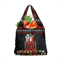 Christmas Straight Outta Gangsta Claus Grocery Bag Xmas Holiday Patterns - Wonder Print Shop