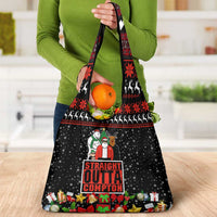 Christmas Straight Outta Gangsta Claus Grocery Bag Xmas Holiday Patterns - Wonder Print Shop