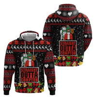 Christmas Straight Outta Gangsta Claus Hoodie Xmas Holiday Patterns - Wonder Print Shop