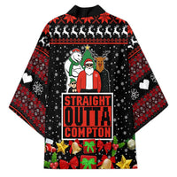 Christmas Straight Outta Gangsta Claus Kimono Xmas Holiday Patterns - Wonder Print Shop