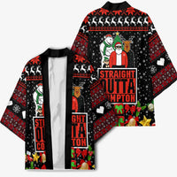 Christmas Straight Outta Gangsta Claus Kimono Xmas Holiday Patterns - Wonder Print Shop