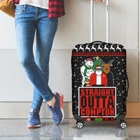 Christmas Straight Outta Gangsta Claus Luggage Cover Xmas Holiday Patterns - Wonder Print Shop