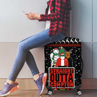 Christmas Straight Outta Gangsta Claus Luggage Cover Xmas Holiday Patterns - Wonder Print Shop