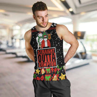 Christmas Straight Outta Gangsta Claus Men Tank Top Xmas Holiday Patterns - Wonder Print Shop
