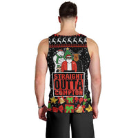 Christmas Straight Outta Gangsta Claus Men Tank Top Xmas Holiday Patterns - Wonder Print Shop