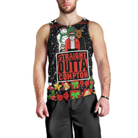 Christmas Straight Outta Gangsta Claus Men Tank Top Xmas Holiday Patterns - Wonder Print Shop