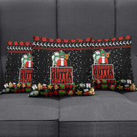 Christmas Straight Outta Gangsta Claus Pillow Cover Xmas Holiday Patterns - Wonder Print Shop