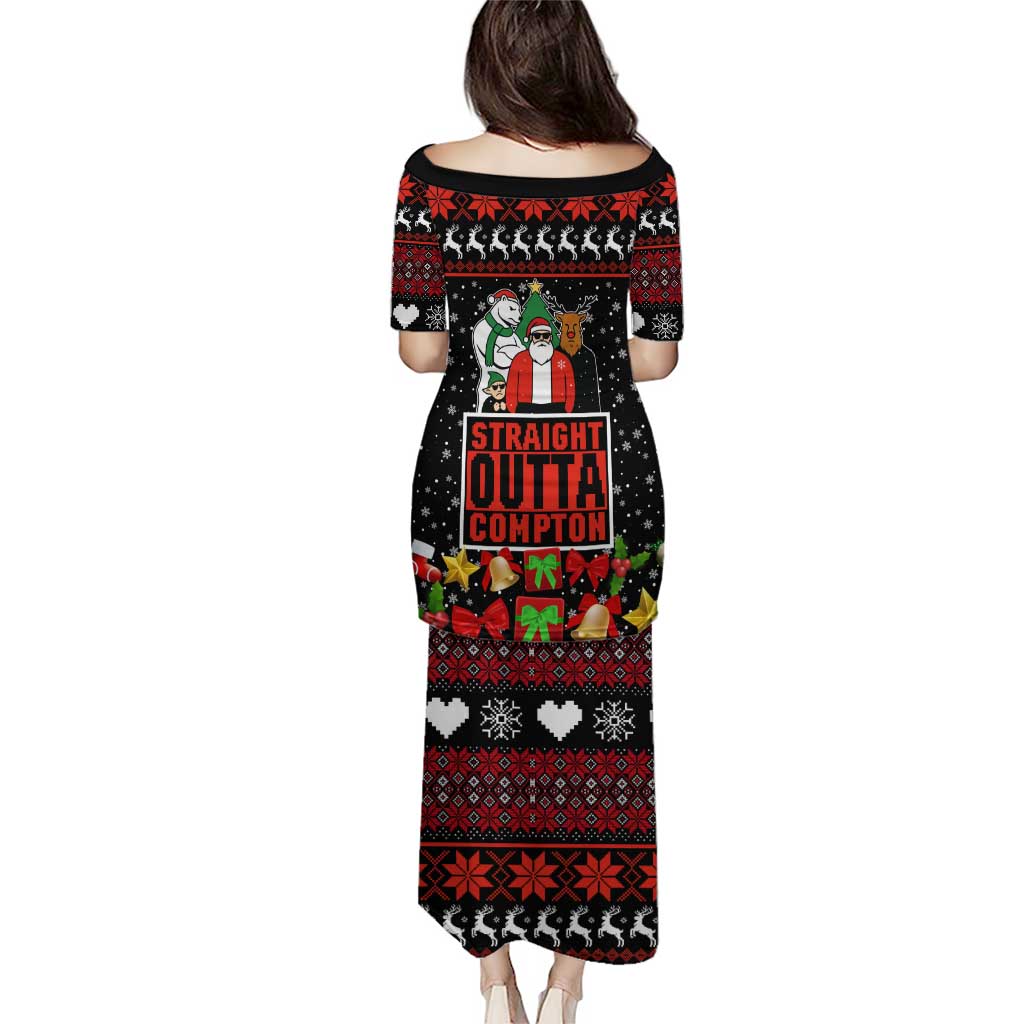 Christmas Straight Outta Gangsta Claus Puletasi Xmas Holiday Patterns - Wonder Print Shop