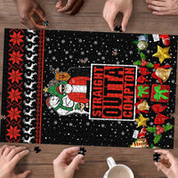 Christmas Straight Outta Gangsta Claus Puzzle Xmas Holiday Patterns - Wonder Print Shop