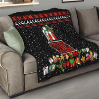 Christmas Straight Outta Gangsta Claus Quilt Xmas Holiday Patterns - Wonder Print Shop