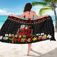 Christmas Straight Outta Gangsta Claus Sarong Xmas Holiday Patterns - Wonder Print Shop